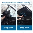 thumbnail image 5 of BZSMCE Foldable Car Windshield Sunshade Umbrella-Bloom Bunny Nook Pattern, 5 of 7