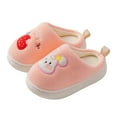 thumbnail image 7 of BOBOGOJP Kids Girls Cute Bunny Slippers Winter Fuzzy House Slippers Non Slip Furry Bedroom Slides Indoor Animals Shoes Pink for Size 10, 7 of 7