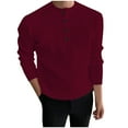 thumbnail image 1 of ameIAEA Men's Knitted Sweater Long Sleeve Button Down Solid Color Fall Casual Pullover Sweater, 1 of 6