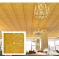 thumbnail image 2 of Vintage Pattern Tin Ceiling Tiles Decorative 3D panels for literary book bars PL84 Golden 10Pcs/pack, 2 of 9
