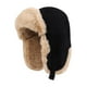 thumbnail image 5 of Gorro de aviador, gorro de trampero, gorro de invierno con orejeras, impermeable, grueso, suave. Negro, 5 of 9