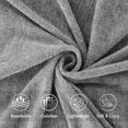 thumbnail image 6 of Battilo Light Grey Chenille Throw Blanket, Decorative Cozy Knit Blanket with Tassels, Home Decor, 50"x60", 6 of 8
