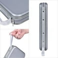 thumbnail image 4 of (3 pack) 72 Capacity CD Case, Gray Hard Plastic CD/DVD Disc Storage Holder Portable Wallet, 4 of 6