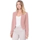 thumbnail image 3 of Chaqueta Corta Casual de Negocios Allegra K sin cuello para Mujer Rosa S, 3 of 6