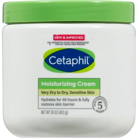 Cetaphil Moisturizing Cream Very Dry To Dry, Sensitive Skin, 16 Oz