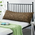 thumbnail image 2 of Leopard Print Body Pillow Cover – Soft & Breathable, Hidden Zipper, 20"x54", Fashion Animal Print – Cheetah & Tropical Spots, Perfect Gift for Side Sleepers, Pregnancy, Modern Home Decor, 2 of 7