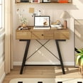 thumbnail image 4 of Costway Vanity Desk with Flip Top Mirror Makeup Dressing Table with Power Outlets Drawer, 4 of 10