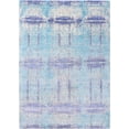 thumbnail image 1 of Ahgly Company Indoor Rectangle Mid-Century Modern Coral Blue Oriental Area Rugs, 4' x 6', 1 of 6