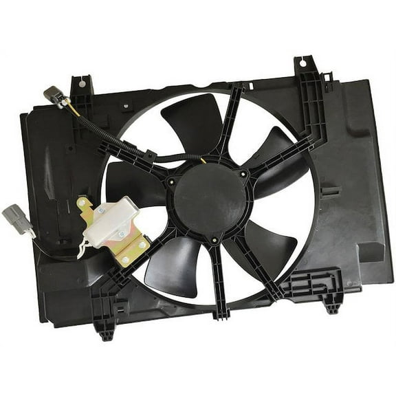 Auxiliary Fan Assembly - Compatible with 2007 - 2012 Nissan Versa 1.8L 4-Cylinder 2008 2009 2010 2011
