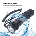 thumbnail image 4 of Underwater Dive Light, LED Diving Flashlight IPX8 Waterproof Shockproof White Light  For Camping For Emergency, 4 of 8