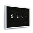 thumbnail image 3 of Designart 'The Night Sky With Moon Phases' Modern Framed Canvas Wall Art Print, 3 of 5