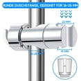 thumbnail image 2 of Adjustable for 16-25 mm, Fit All Showers, Secure & Stable Design Universal Shower Holder, 2 of 5