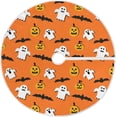 thumbnail image 1 of FMSHPON Cute Halloween Cartoon Xmas Christmas Tree Skirt Stand Mat for Holiday Party Decoration Indoor Outdoor 48 inches, 1 of 6