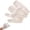 White,2pcs, variant on Raw Silk Massage Gloves, Ayurvedic Massage Mitt with Elastic Wrist Bands for Body Exfoliating and Dry Brushing for Women & Men Reusable Skin-Friendly (Beige)