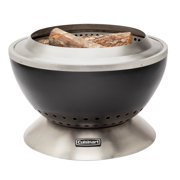 Cuisinart 24” Cleanburn Smokeless Fire Pit with Removable Base for Ash, Portable Wood Burning Outdoor Fireplace, Stainless Steel Smoke Free Outdoor Heater, Enhanced Airflow and Easy Cleanup