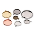 thumbnail image 2 of GKNET 20pcs 10-25mm Pendant Base DIY Accessories Delicate Jewelry Bottom Bracket Supplie-Gun black-18mm x 20pcs, 2 of 6