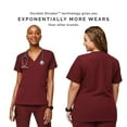 thumbnail image 4 of FIGS Casma Three-Pocket Scrub Top for Women  Burgundy, 2XL, 4 of 9