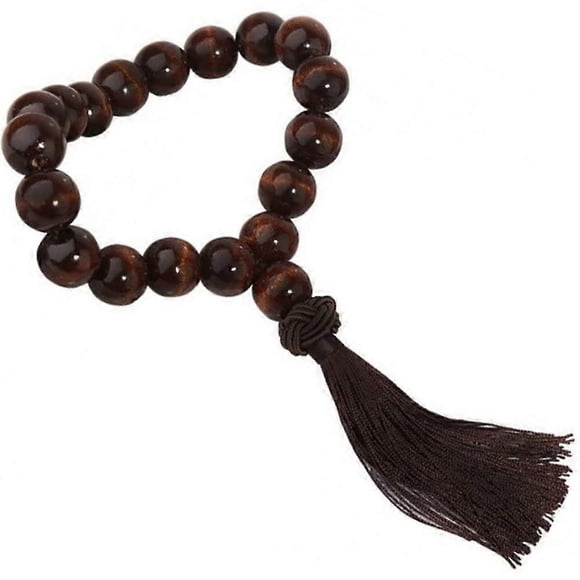 Car Rear View Mirror Hanging Pendant Wooden Buddha Beads Car Ornament Automotive Interior Decoration Ornament