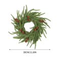 thumbnail image 4 of Dongrere Christmas Door Wreath Lifelike Xmas Wreath Christmas Decorations for Indoor Window Wall Stairs Room Home Office Decor Kitchen, 4 of 8