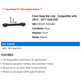 thumbnail image 2 of Front Sway Bar Link - Compatible with 2014 - 2017 Audi SQ5 2015 2016, 2 of 2