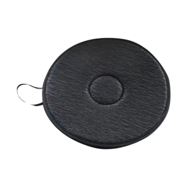 Cojín de asiento giratorio de 360 degree, disco giratorio, antideslizante, portátil, fácil de transferir, almohadilla de protección para silla para el hogar negro
