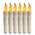 thumbnail image 2 of Velas de té LED sin llama, pilas AA, velas falsas sin aroma, 6 unidades, blancas Blanco, 2 of 9