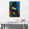 thumbnail image 2 of ARTCANVAS Dodo With a Feather Hat 1911 Canvas Art Print by Ernst Ludwig Kirchner - Size: 26" x 18" (0.75" Deep), 2 of 9