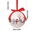 thumbnail image 4 of Xuniizn Christmas Ornaments Set - Christmas Sticker Foam Snowman Christmas Tree Shop Window Courtyard Stair Living Room Hanging Decoration, 4 of 7