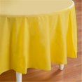 thumbnail image 1 of Creative Converting 192925 Mimosa- Light Yellow Round Plastic Tablecover, 1 of 1