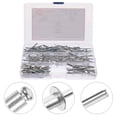 thumbnail image 2 of 140pcs Aluminum Rivets Assortments Aluminum Pop Rivets Aluminum Blind Rivets Assortment Kit Pop Rivets, 2 of 9