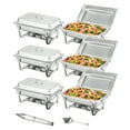 thumbnail image 1 of VEVOR Ensemble de Buffet pour Réchaud, 8 qt, Lot de 6, Réchaud en Acier Inoxydable avec 6 Poêles Pleine Grandeur, Chauffe-Restaurant Rectangulaire avec Couvercle, Plateau à Eau, Support Pliant, Porte-Carburant, Plateau, Cuillère, Pince, au Moins 8 Personnes Eac, 1 of 9