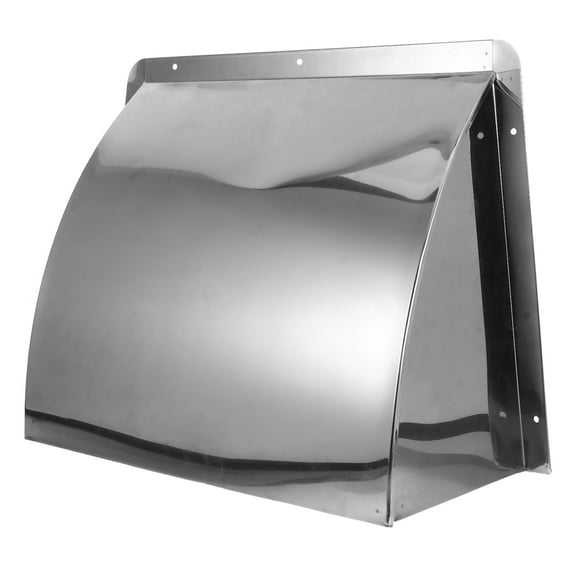 KONTONTY Hemoton Outdoor Vent Cover for Range Hood Exhaust Pipe 1 Set Stainless Steel Construction Rainproof Outlet Cap for Kitchen Hood Ducting