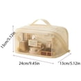 thumbnail image 5 of Makeup Bag Large Capacity Travel Toiletry Organizer with Mesh Window, Portable Cosmetic Pouch 9.45x5.12x5.12In for Women Travel, 5 of 5