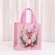thumbnail image 3 of Bolsas de mano de Papá Noel rosa, no tejidas, reutilizables, 23 x 22 x 11 cm, paquete de 12, 3 of 3