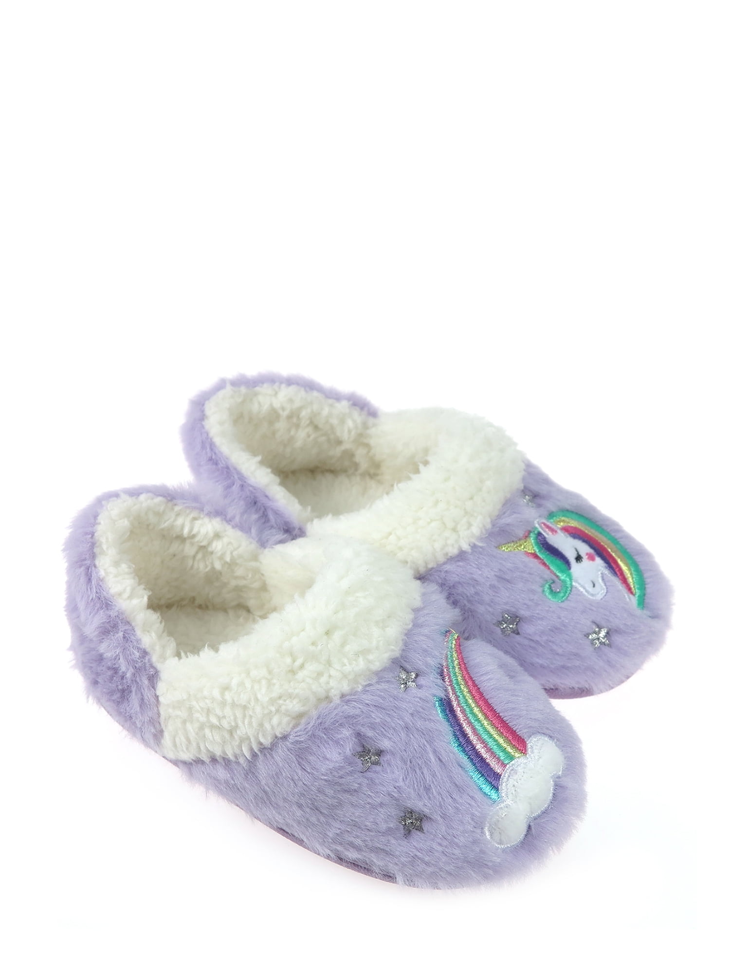 girls rainbow slippers