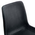 thumbnail image 6 of NYEESS Set of 4 Black PU Dining Chairs with Metal Legs, Modern Kitchen and Office Seating, 6 of 11