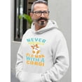 thumbnail image 2 of Old Man With A Corgi Hoodie Men -Image by Shutterstock, Male Large, 2 of 4