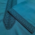 thumbnail image 5 of IWRICH Men's Embroidery Moroccan Thobe Men Mogadishu Djellaba Robe Jubba Prayer Kaftan Arabic Abaya 02-Dark Green S, 5 of 9