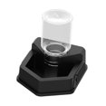 thumbnail image 2 of Comedero para reptiles, resistente, para mascotas, adorno, fácil limpiar, regalo, dispensador agua portátil para serpientes, geckos y tortugas. Negro, 2 of 8