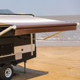 thumbnail image 2 of ALEKO 20'X8' Retractable Motorized RV/Patio Awning, White/Brown Stripes Fade Color, 2 of 11