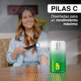thumbnail image 4 of GP Pilas C LR14 1.5V – Paquete de 8 | Energía Duradera, Rendimiento Excepcional | Baterías C para Linternas, Juguetes, Radios y Más, 4 of 5