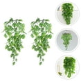thumbnail image 4 of Mizh 2pcs Artificial Wall Hanging Plants Fake Monstera Rattan Wall Decor Ceiling Rattan Pendant, 4 of 5