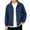 Blue, variant on BrandName Kids Full Zip Stand Collar Jacket Water Repellent Windproof Fleece Lined Casual Outerwear