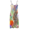 thumbnail image 5 of Easter Bunnies Rabbits Design Sleeveless Dress Woman Fashion Long Dresses Women's Summer Suit Dress 2025, 5 of 7