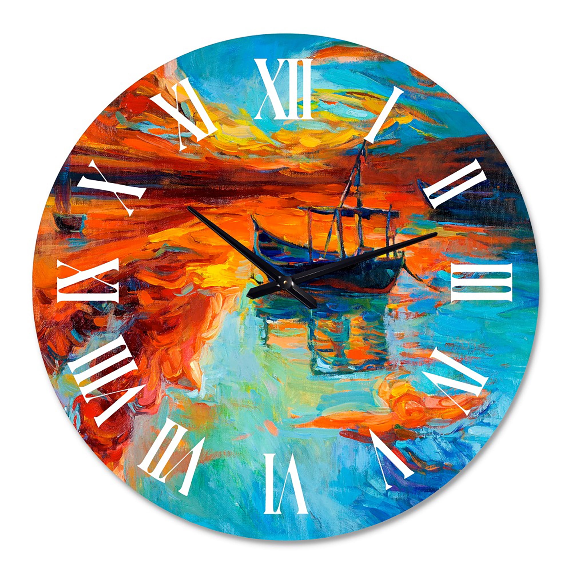 Designart 1 in Coastal Wall Clock