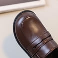thumbnail image 4 of Mocassins pour Filles Classiques Noirs Chaussures Plates Faux Cuir, 4 of 9