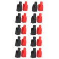 thumbnail image 2 of FAGINEY Top Post Flexible Battery Terminal Cover,10 Set Flexible Battery Terminal Cover Top Post Style Car Rubber Protective Sleeve Red Black,Car Battery Terminal Cover, 2 of 8