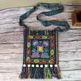 thumbnail image 2 of Bandolera de tela vaquera reversible con diseño bohemio de patchwork, 2 of 2