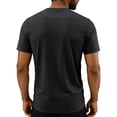 thumbnail image 4 of Afuyipoi Men's Big and Tall Athletic Performance Tee (L-8XL), Short Sleeve Solid Color Round Neck Running Training Top Black Size L, 4 of 8