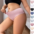 thumbnail image 2 of Lunuaoe Women's Plus Size High Waist Panties, Sexy Extended Crotch Underwear, Oversized Briefs, 2 of 12